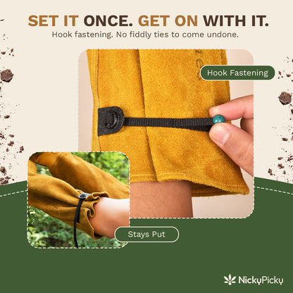ThornMates hook fastening cuff that stays in place