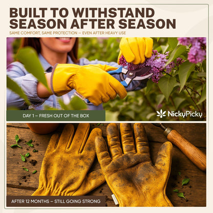 SoilMates Thorn-Proof Gardening Gloves.