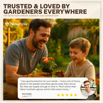 SoilMates Thorn-Proof Gardening Gloves.